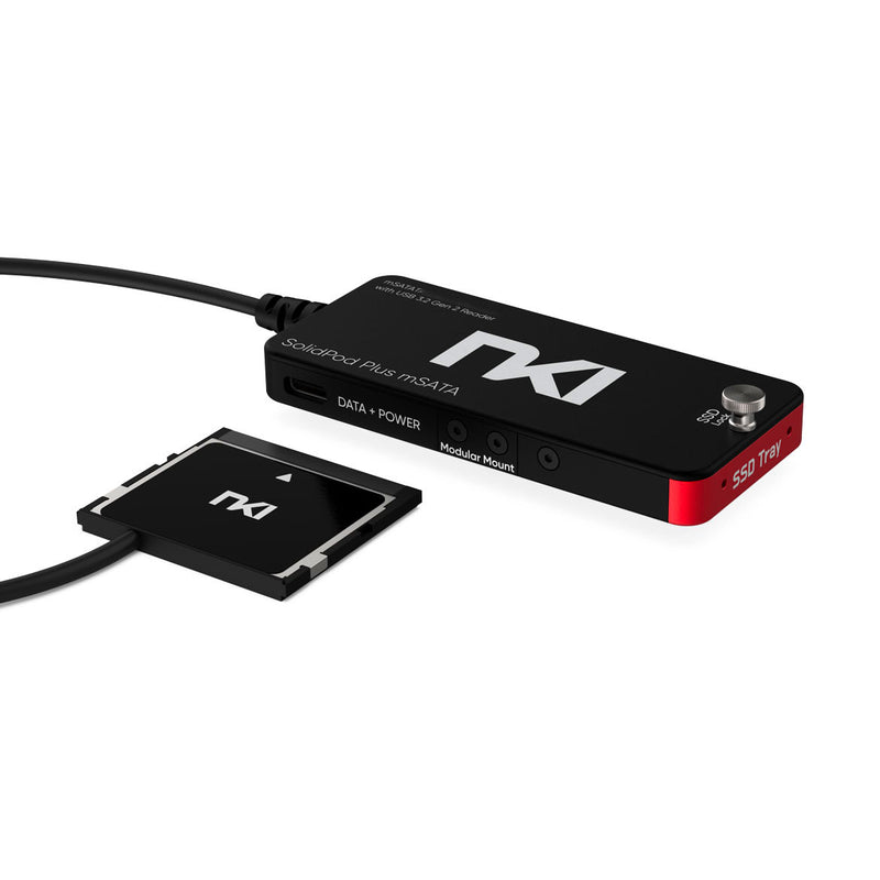 SolidPod Plus mSATA Modular SSD Adapter with Built-in USB 3.2 Gen 2 Reader